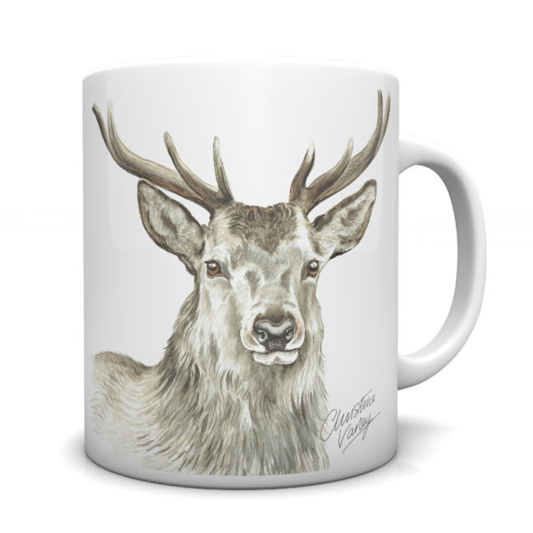 Stag Ceramic Mug by Waggydogz