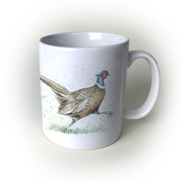 Pheasant ceramic mug