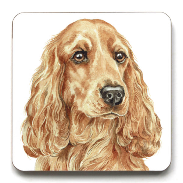 Golden Cocker Spaniel Dog breed Coaster (CST-258)