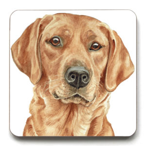 Fox Red Labrador Dog Breed Coaster (CST-263)