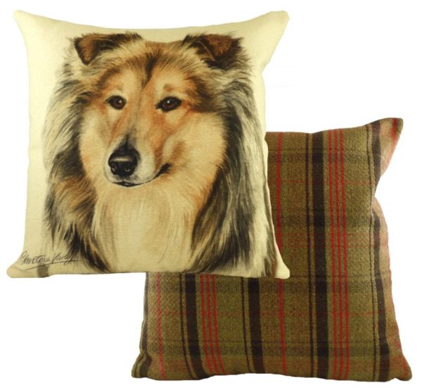 Rough Collie Dog Cushion