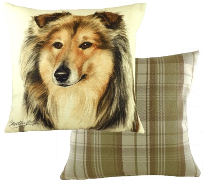 Rough Collie Dog Cushion