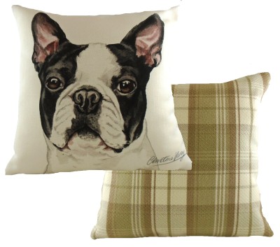 Boston Terrier Dog Cushion