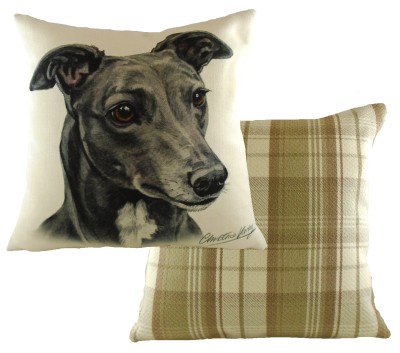 Greyhound Dog Cushion