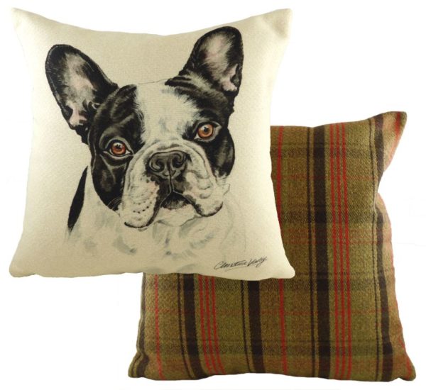French Bulldog BW Dog Cushion