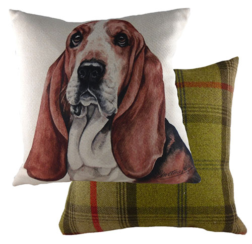 Basset Hound Dog Cushion