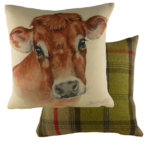 Jersey Cow Dog Cushion