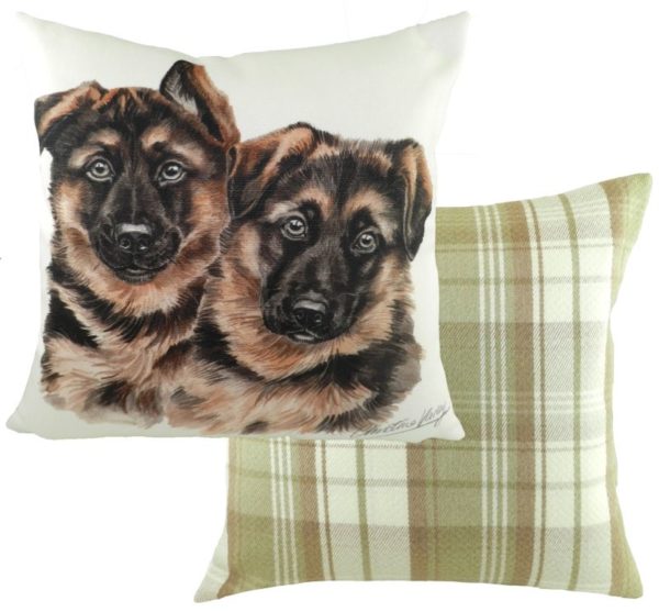 German Shepherd Puppies Cushion
