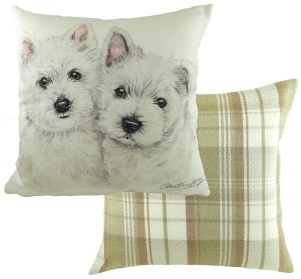 West Highland White Terrier Puppies Cushion