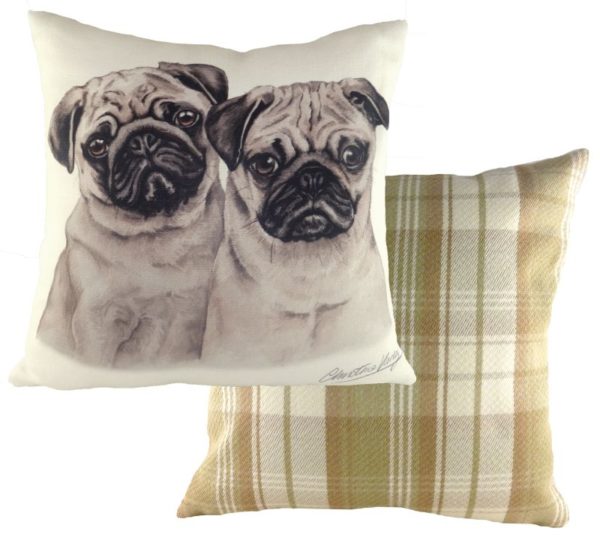 Pug Puppies Cushion