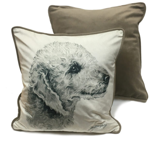 CUS-UK101 Bedlington Terrier Dog Cushion