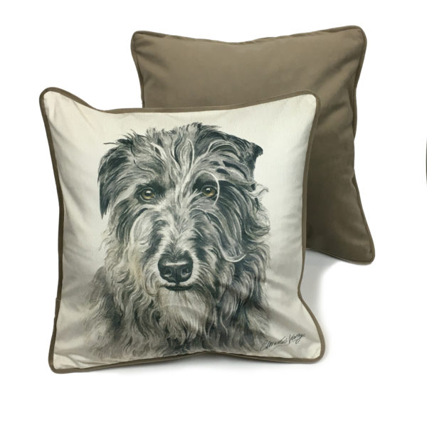CUS-UK116 Deerhound Dog Cushion