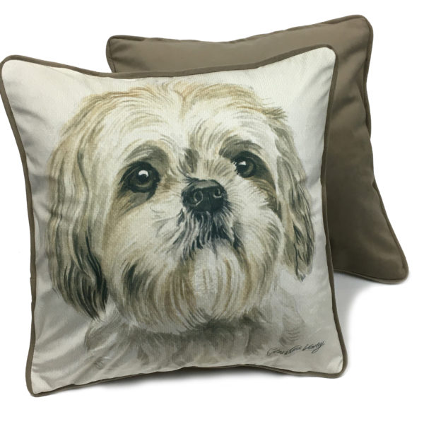 CUS-UK129 Shih Tzu Dog Cushion