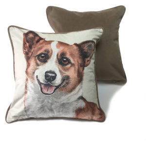 CUS-UK143 Corgi Dog Luxury Cushion