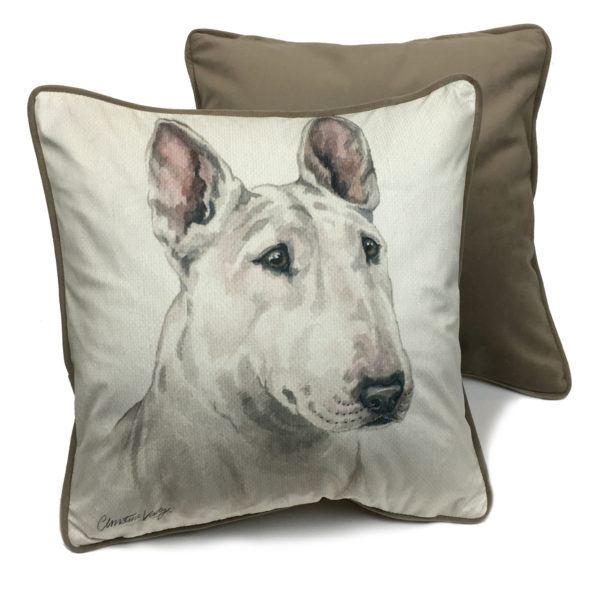 CUS-UK219 English Bull Terrier Dog Cushion