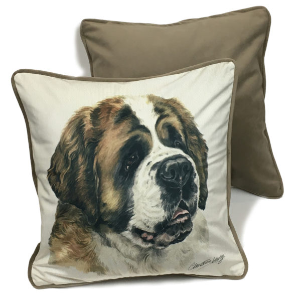 CUS-UK24 St Bernard Dog Cushion