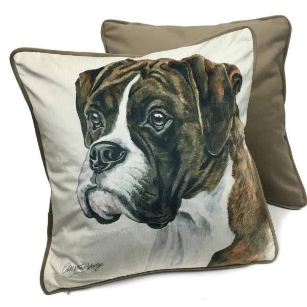 CUS-UK244 Boxer Dog Cushion