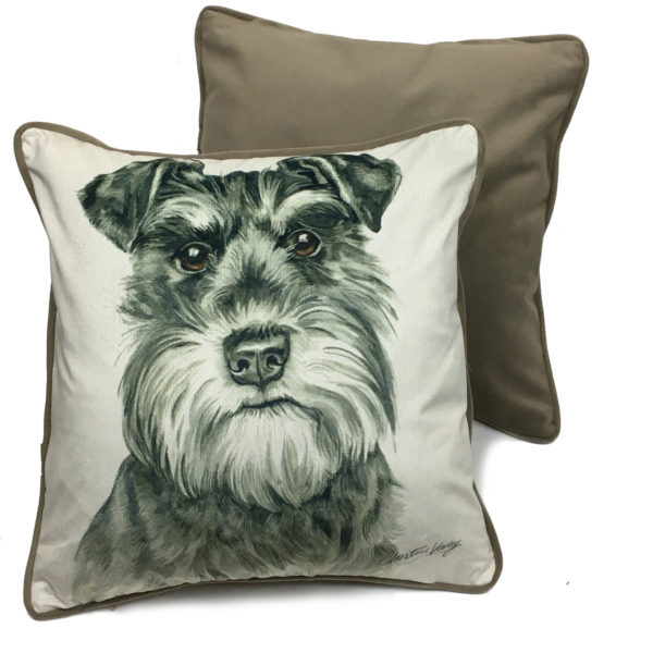 CUS-UK262 Schnauzer Dog Cushion