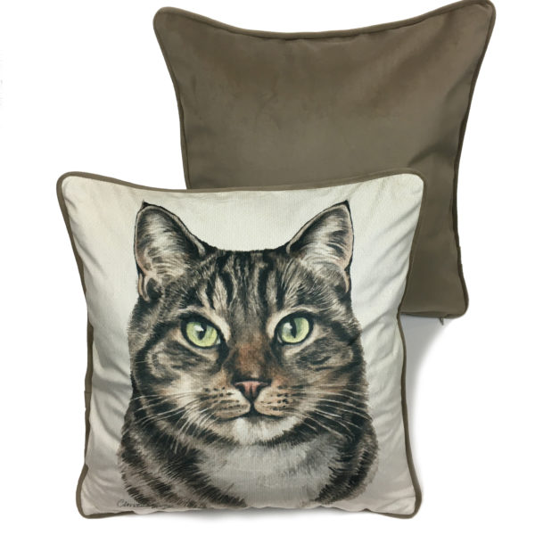 CUS-UKEC11 Tabby Cat cushion