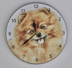Pomeranian Dog Wall Clock (CLK-242)