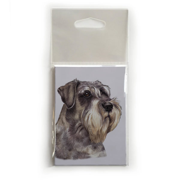 Fridge Magnet Dog Breed Gift featuring Schnauzer