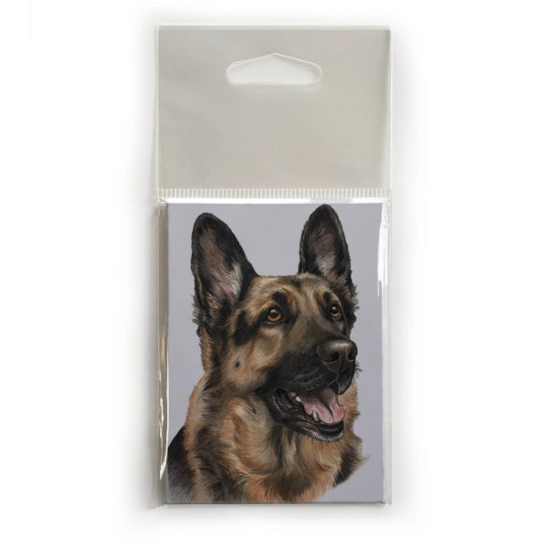 Fridge Magnet Dog Breed Gift featuring German Shepherd