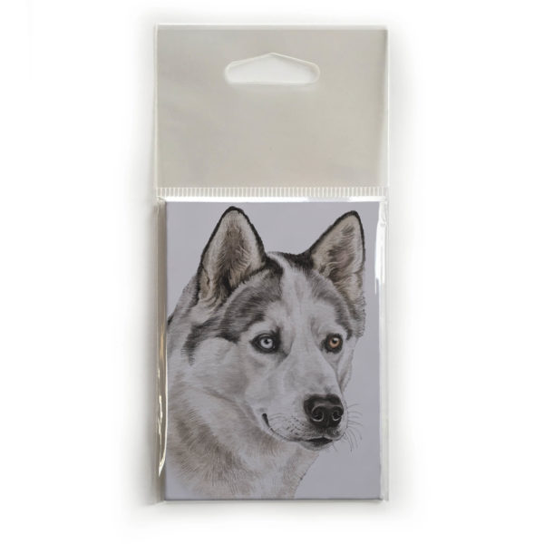 Fridge Magnet Dog Breed Gift featuring Husky