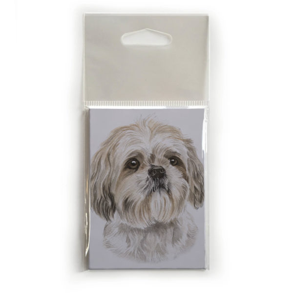 Fridge Magnet Dog Breed Gift featuring Shih Tzu
