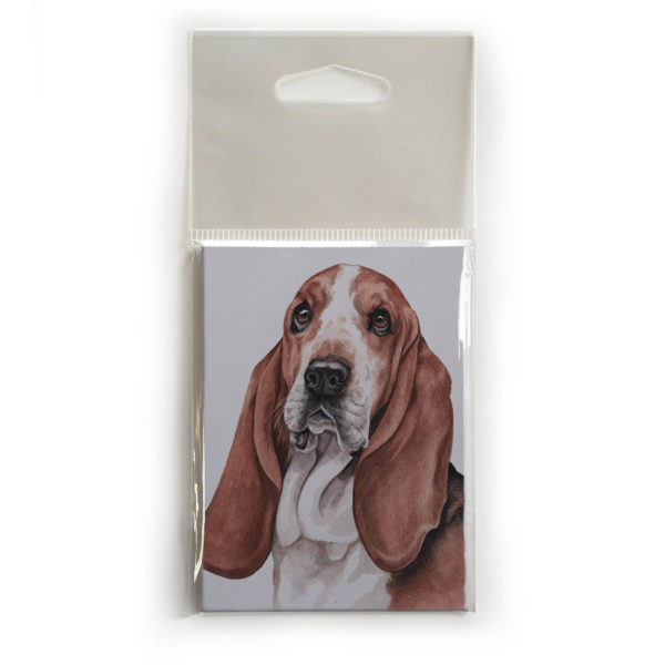 Fridge Magnet Dog Breed Gift featuring Basset Hound