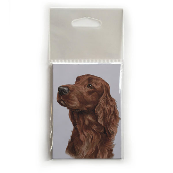 Fridge Magnet Dog Breed Gift featuring Irish Setter