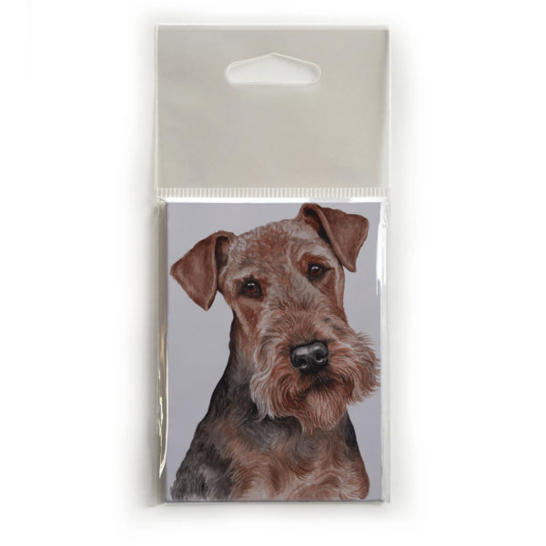 Fridge Magnet Dog Breed Gift featuring Airedale Terrier