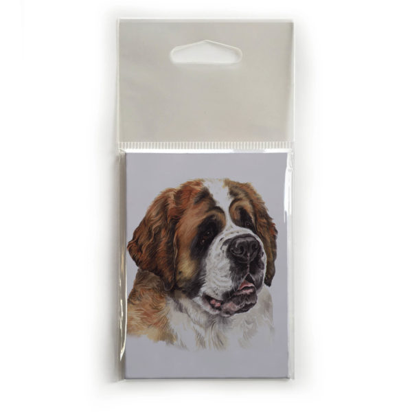 Fridge Magnet Dog Breed Gift featuring St. Bernard