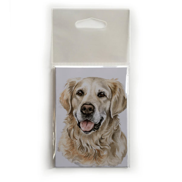 Fridge Magnet Dog Breed Gift featuring Golden Retriever