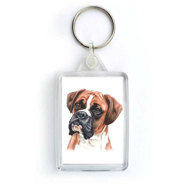 Boxer Dog Keyring (KRG-03)