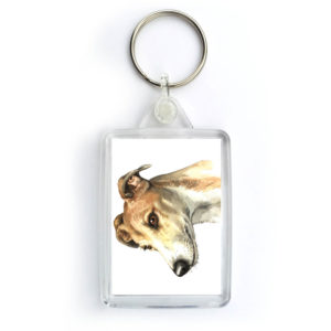 Greyhound Dog Keyring (KRG-09)