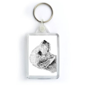 Bedlington Terrier Dog Keyring (KRG-101)