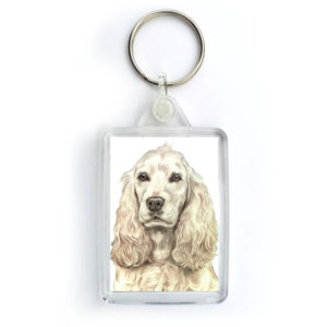 Cocker Spaniel Dog Keyring (KRG-142)