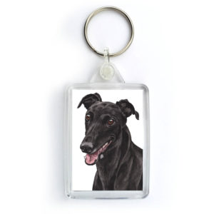 Greyhound Dog Keyring (KRG-163)
