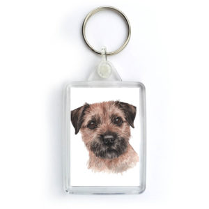 Border Terrier Dog Keyring (KRG-167)