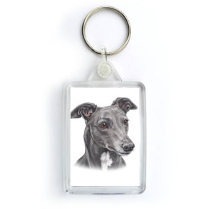 Greyhound Dog Keyring (KRG-171)
