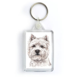 West Highland Terrier Dog Keyring (KRG-176)