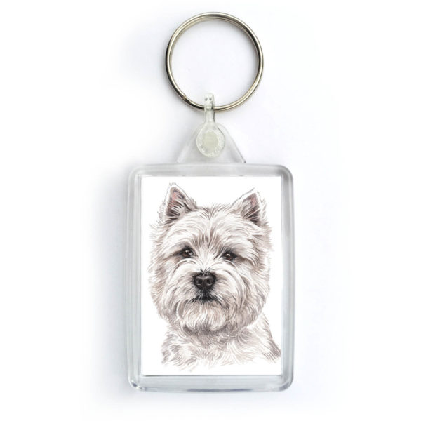 West Highland Terrier Dog Keyring (KRG-176)
