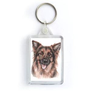 German Shepherd Dog Keyring (KRG-179)