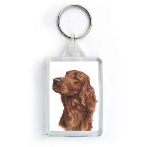 Irish Setter Dog Keyring (KRG-18)
