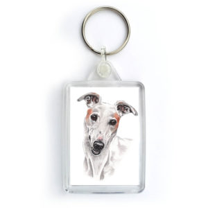 Greyhound Dog Keyring (KRG-182)