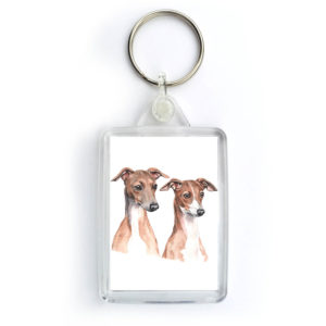Italian Greyhound Dog Keyring (KRG-184)