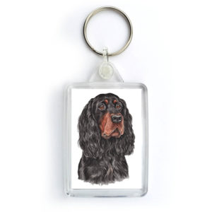 Gordon Setter Dog Keyring (KRG-185)