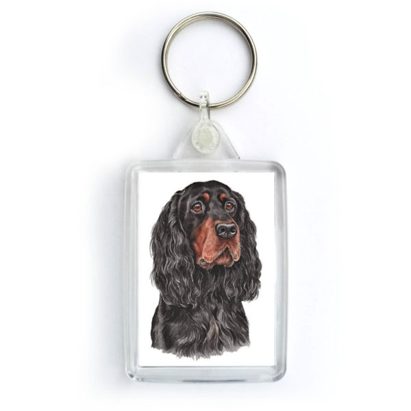 Gordon Setter Dog Keyring (KRG-185)