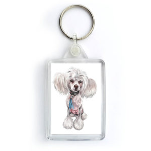 Chinese Crested Dog Keyring (KRG-187)