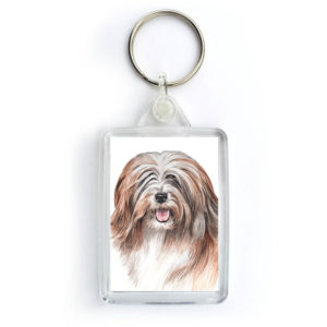 Tibetan Terrier Dog Keyring (KRG-196)